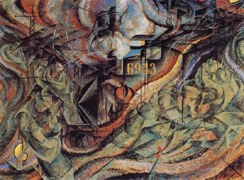 Umberto Boccioni State of Mind II The Farewells oil painting image